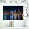 Designart - New York Midtown Night Panorama - Extra Large Canvas Art Print